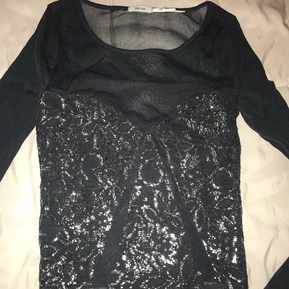 Blue mesh top - Picture 3 of 4